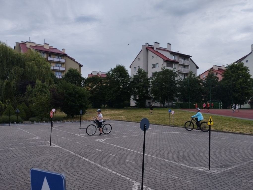 podczas egzaminu - jazda po torze