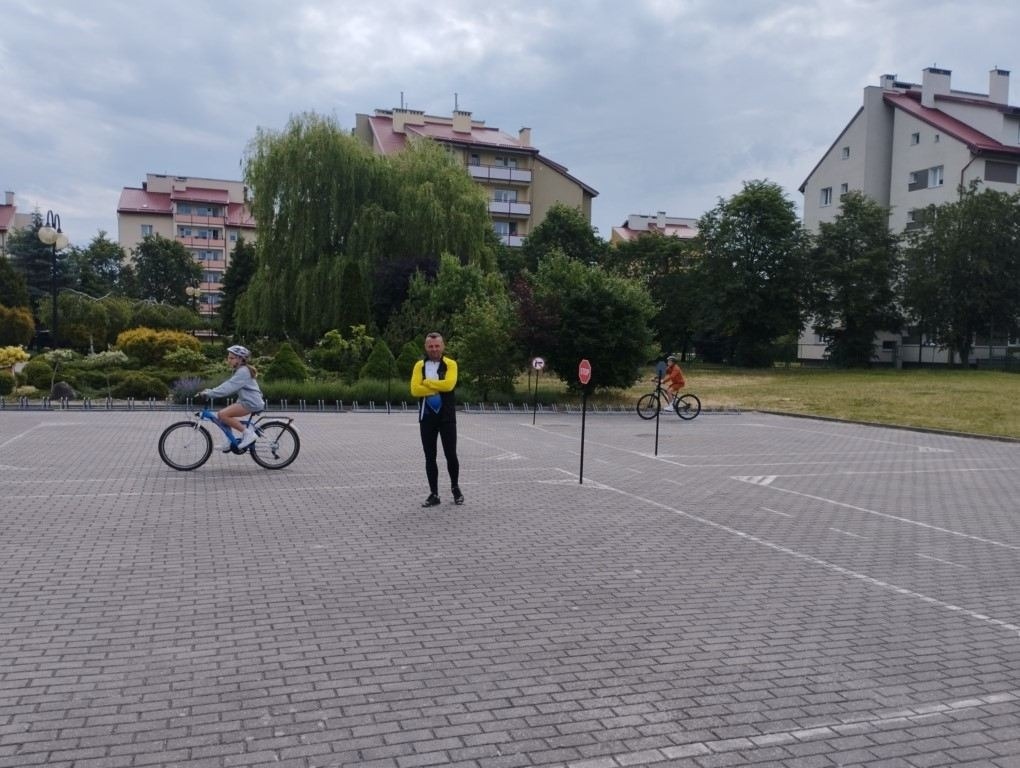 podczas egzaminu - jazda po torze