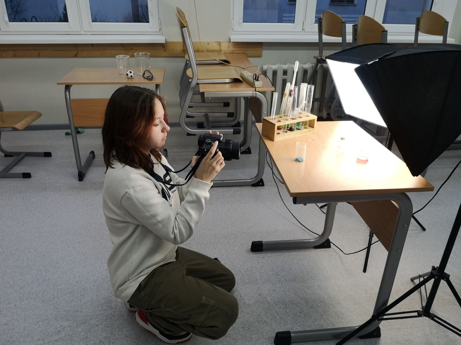 praca na kole fotograficznym