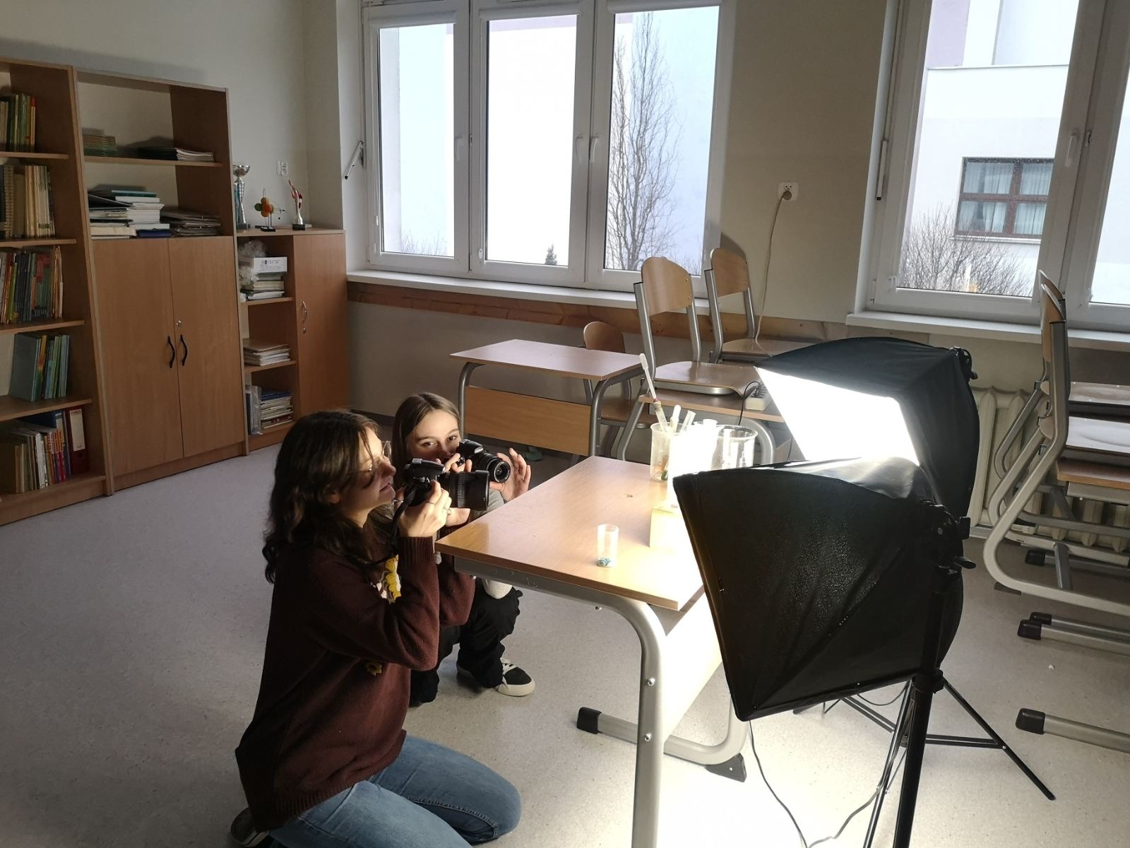 praca na kole fotograficznym