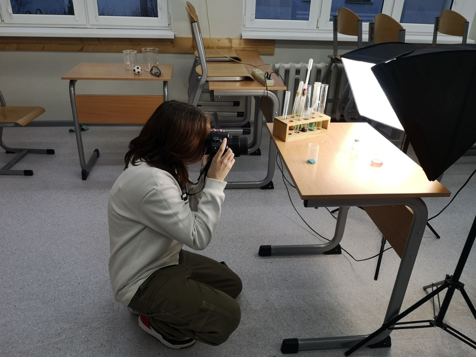 praca na kole fotograficznym