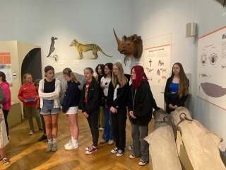 Uczniowie z koła biologicznego