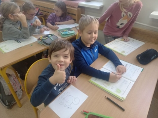 Przedszkolaki w szkole