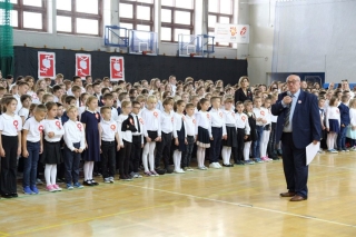podziękowanie dla społeczności szkolnej za piękne wykonanie 3 pieśni patriotycznych