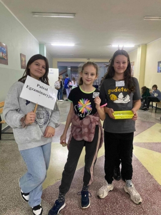 patrol egzaminacyjny w akcji sprawdzania