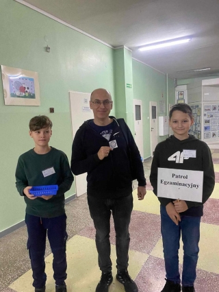 patrol egzaminacyjny w akcji sprawdzania