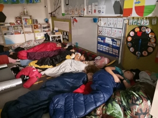 uczniowie z klas 4c i 4d