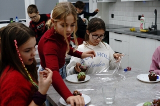 podczas wypieków świątecznych