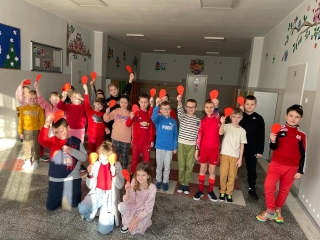 Dzieci świętują Walentynki