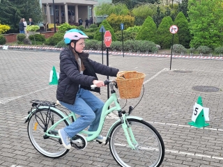 w miasteczku rowerowym