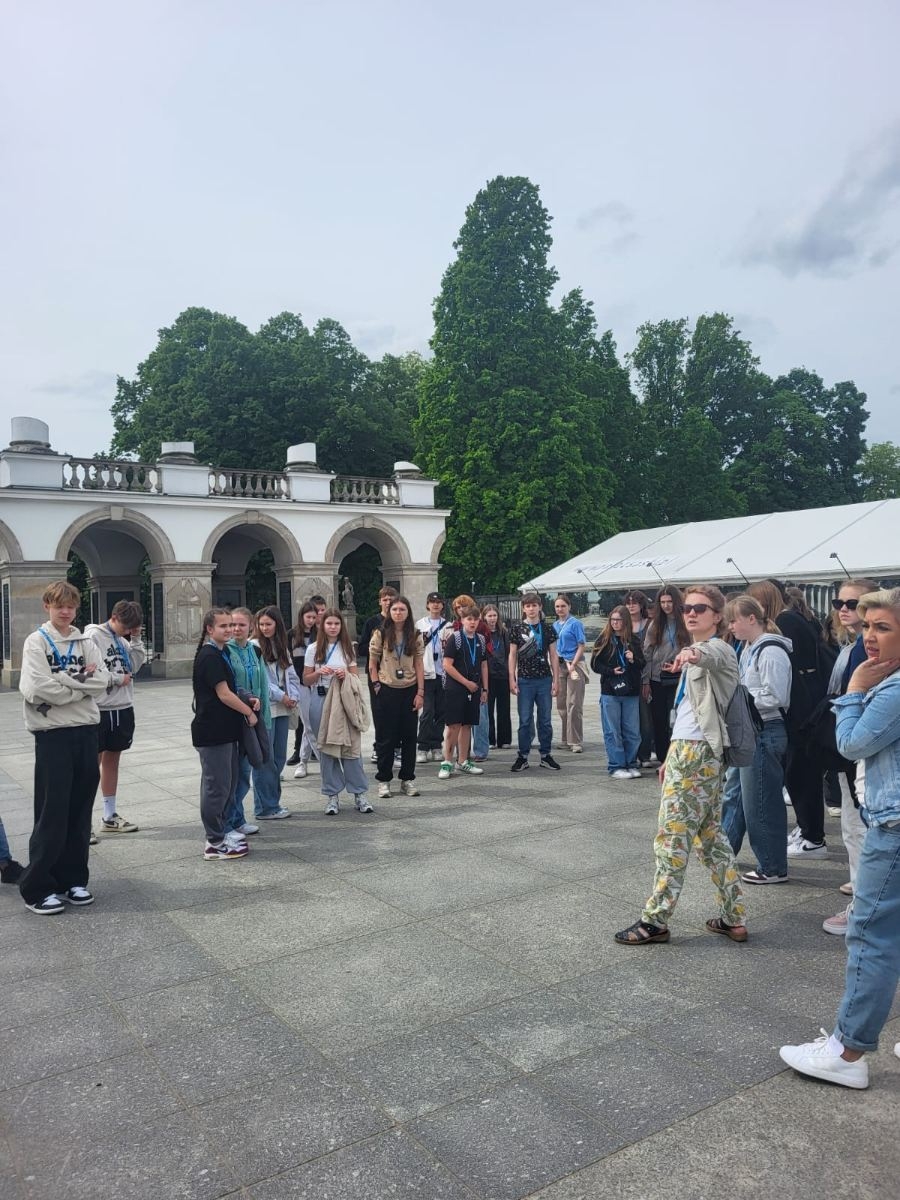 podczas zwiedzania Warszawy