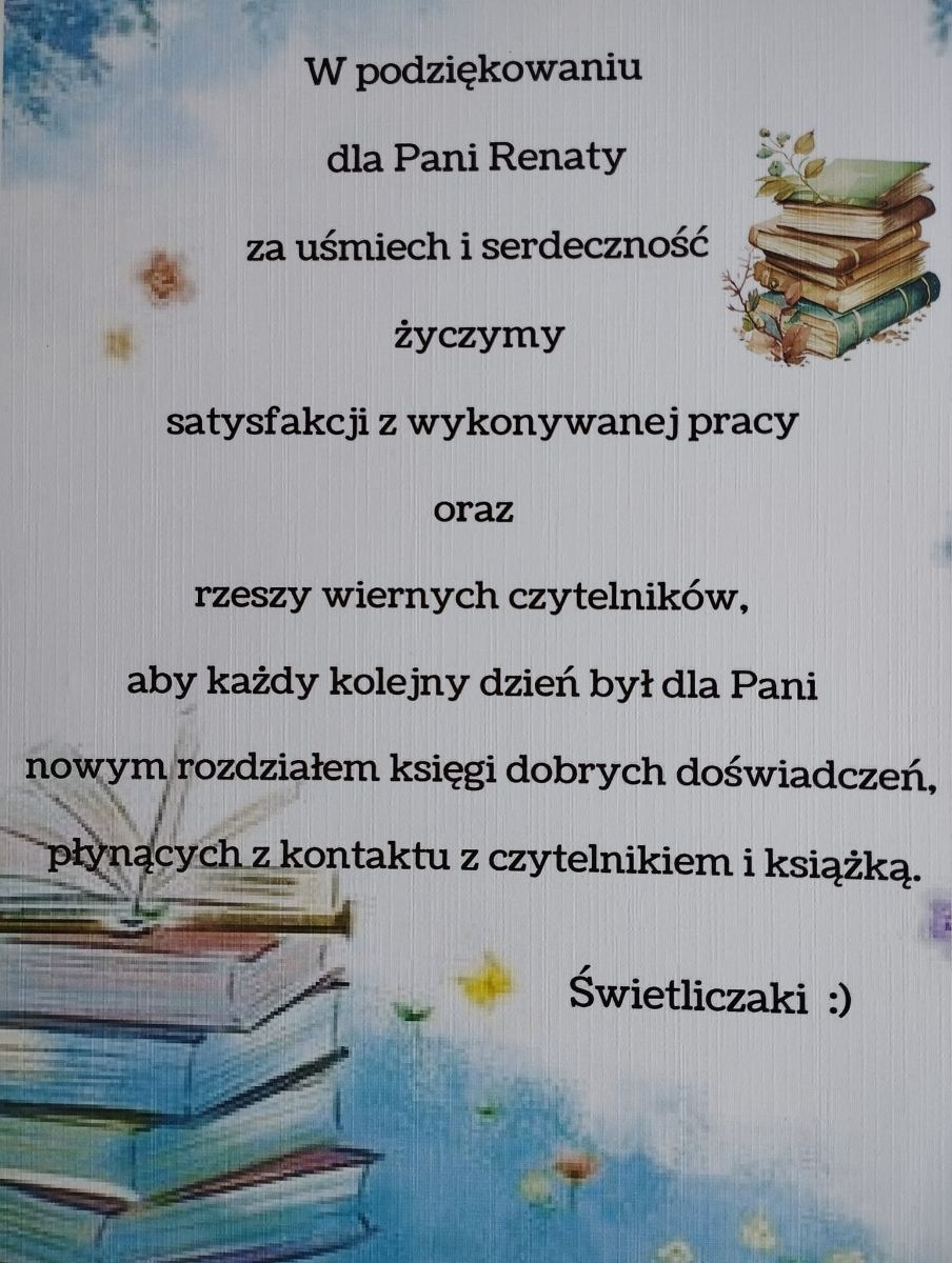podziękowania