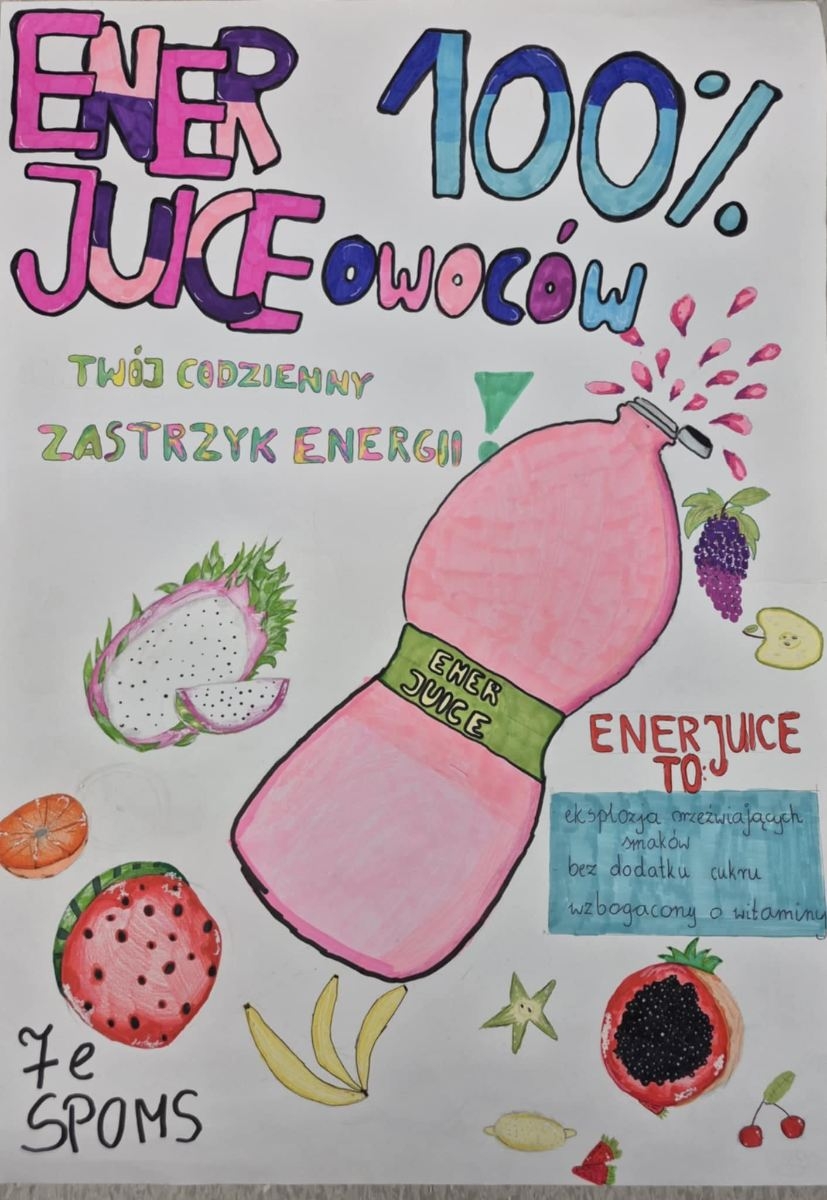 plakat -zdrowy napój