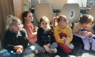 uczniowie podczas zajęć w Multicentrum