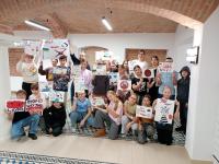 Klasa 5d  w Kasynie Kultury na autorskich warsztatach Maxa Skorwidera