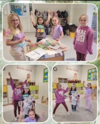 Różne działania w świetlicy związane z Dniem Ziemi