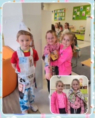 Różne działania w świetlicy związane z Dniem Ziemi