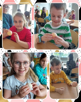 uczniowie eksperymentują w świetlicy